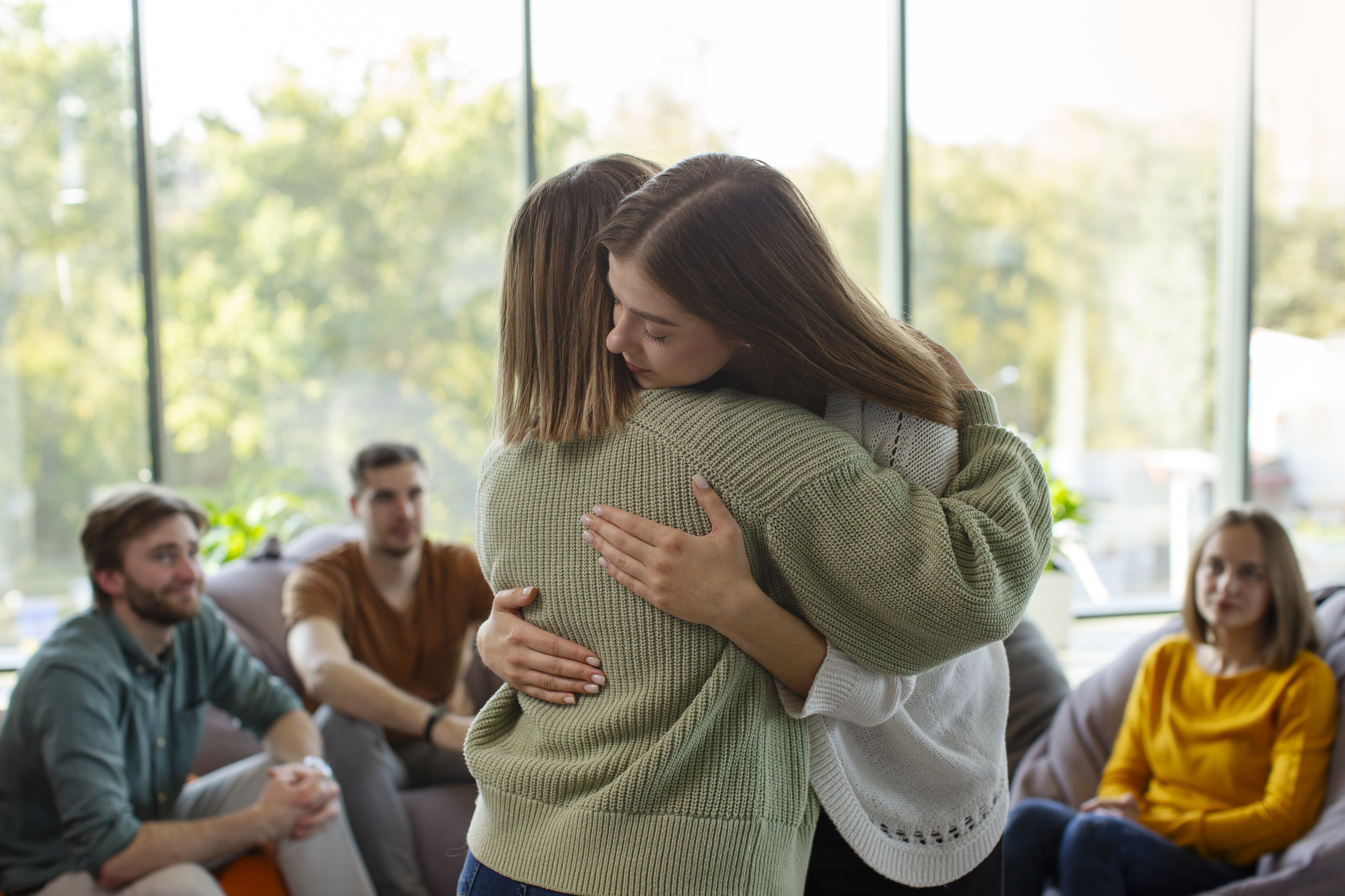 authentic group therapy meeting